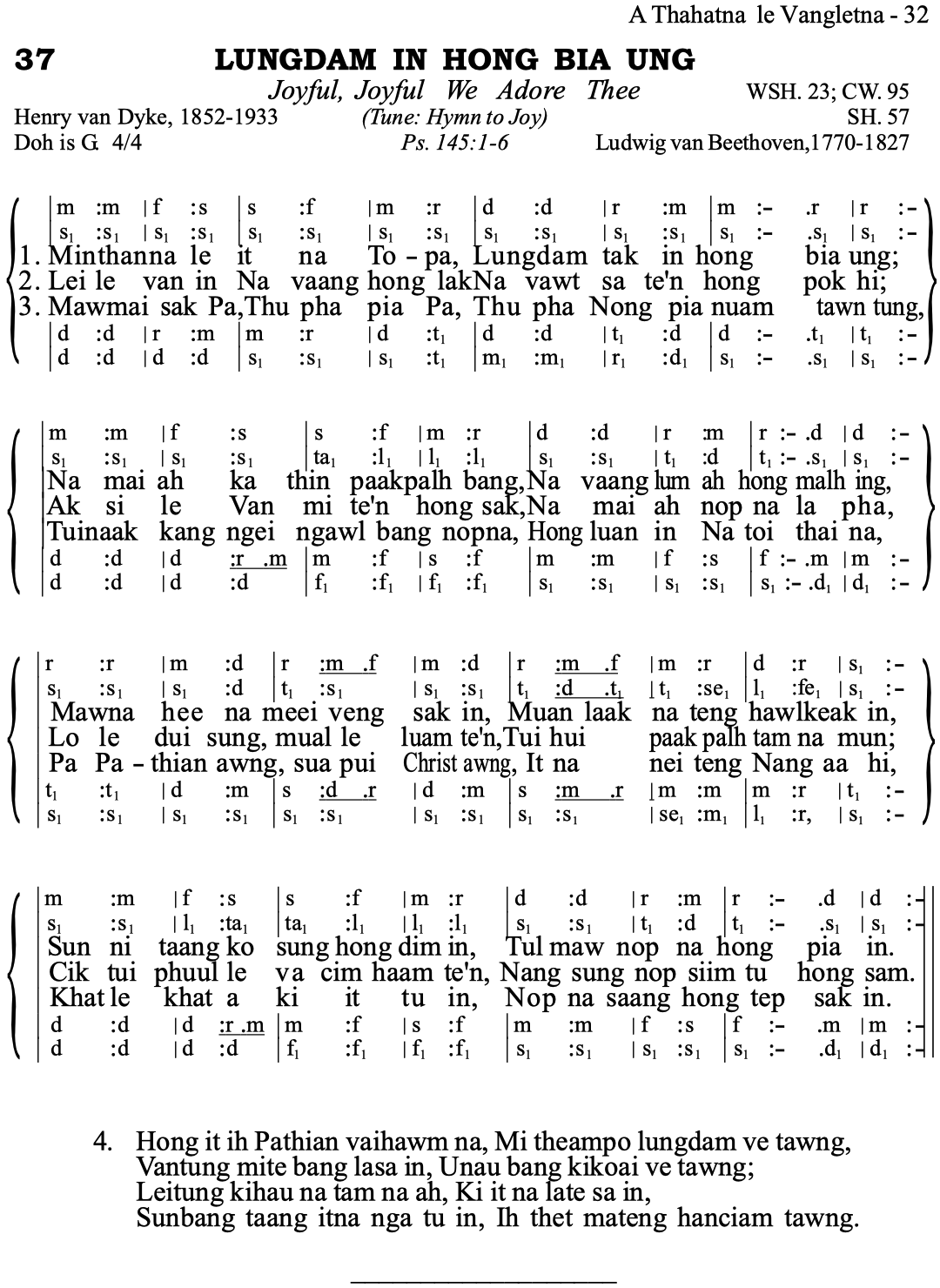37 Lungdam In Hong Bia Ung - Siyin Hymn 1 37 Lungdam In Hong Bia Ung